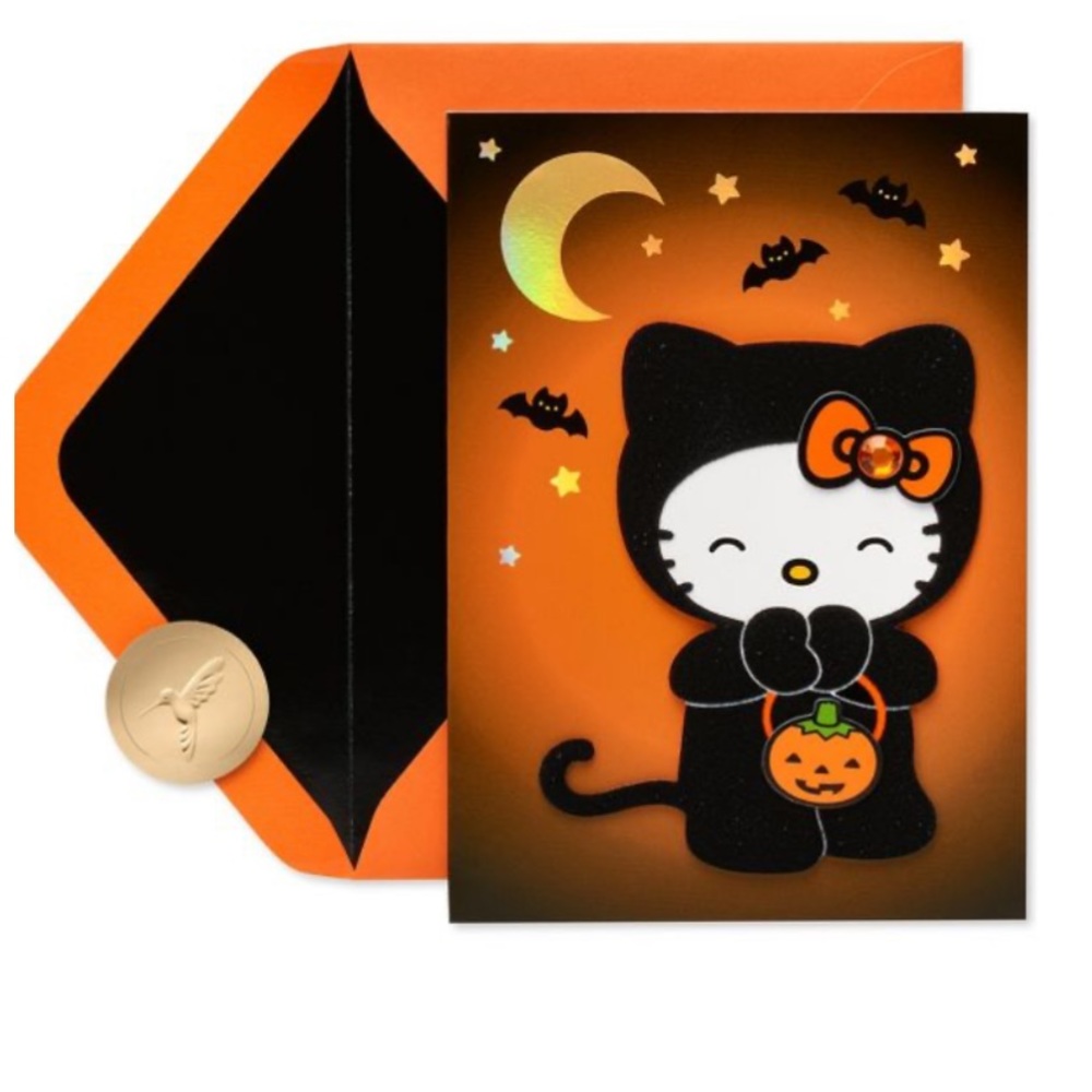 Hello Kitty Halloween Card & Envelope